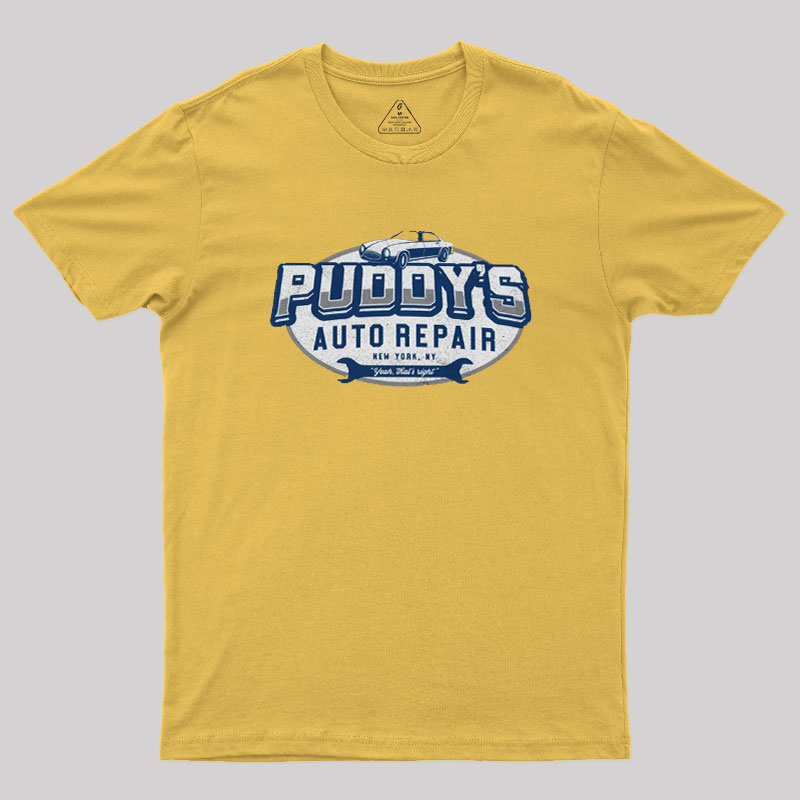 Puddy's Auto Repair Seinfeld Geek T-Shirt