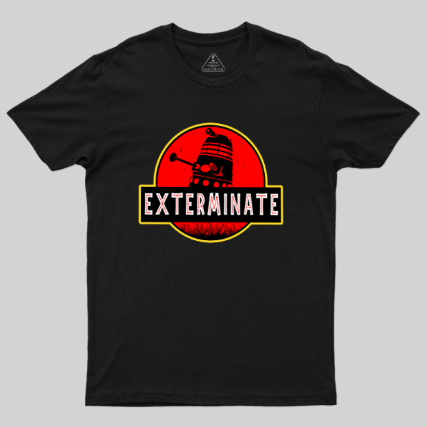 Darlek Exterminate Jurassic Park Dr Who Geek T-Shirt