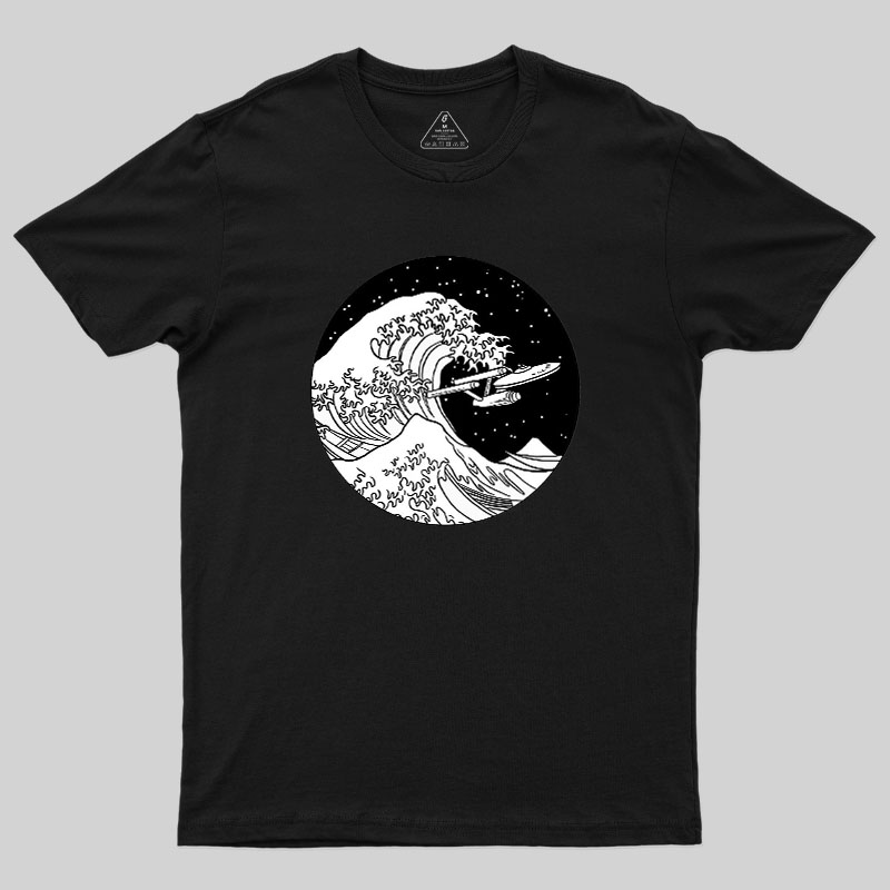 Trek Spaceship In Space Geek T-Shirt