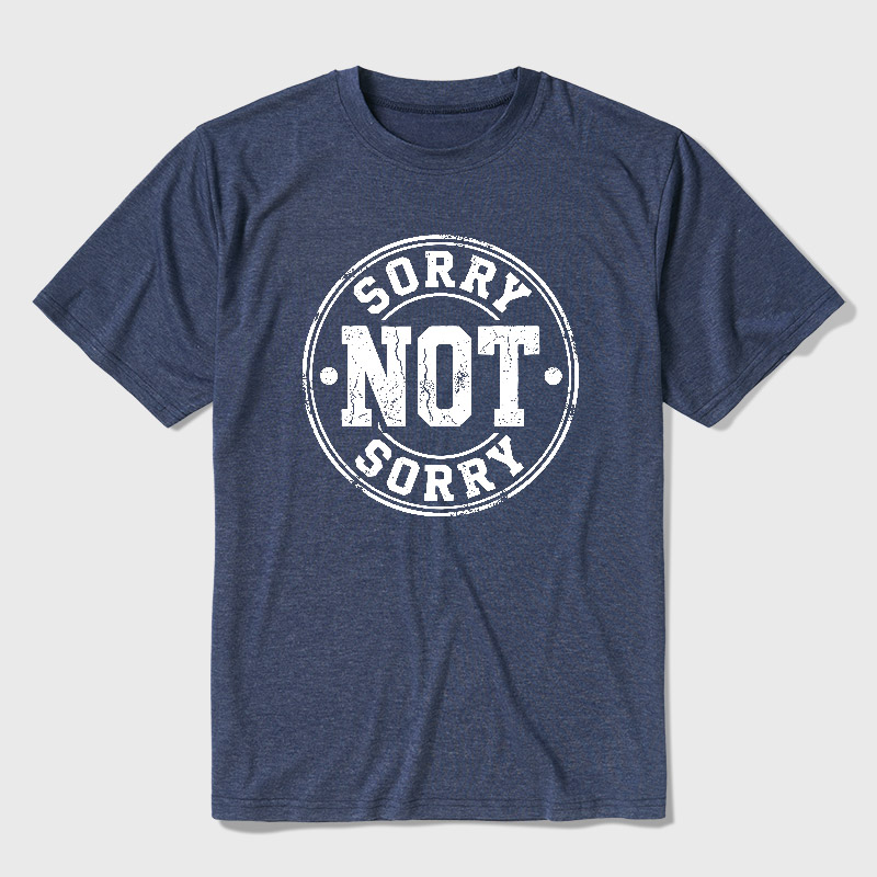 Sorry Not Sorry Ultra Soft Heather Tee