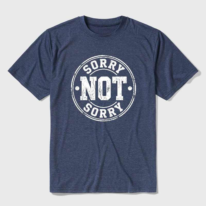 Sorry Not Sorry Ultra Soft Heather Tee