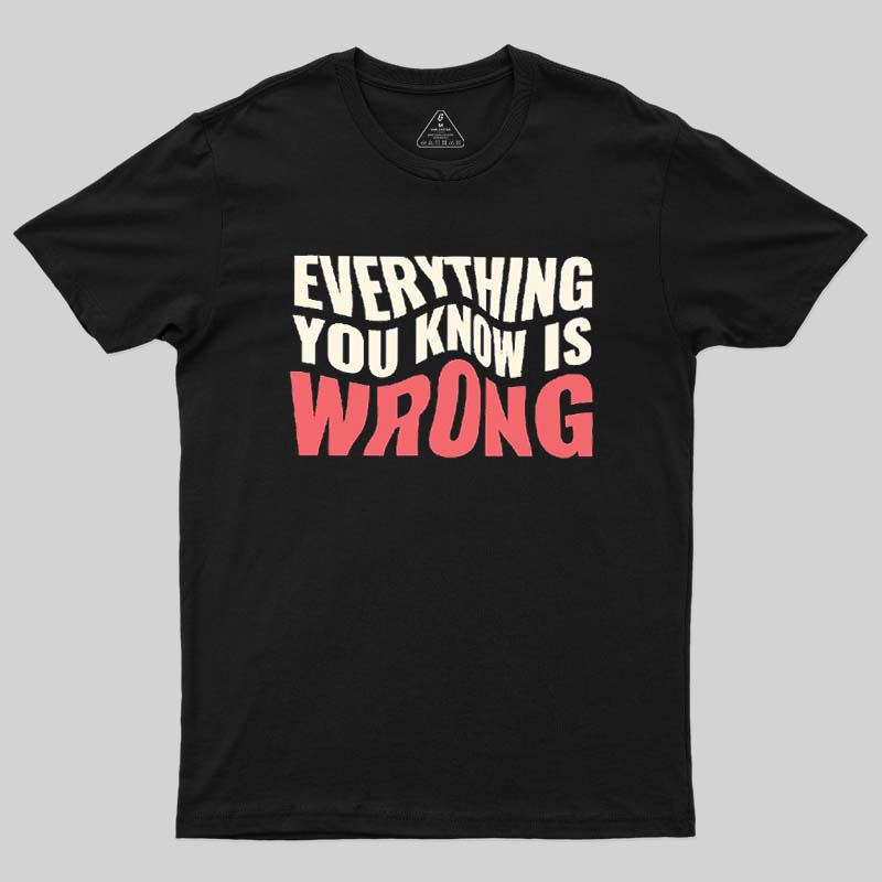 Everything You Know Is Wrong Geek T-Shirt