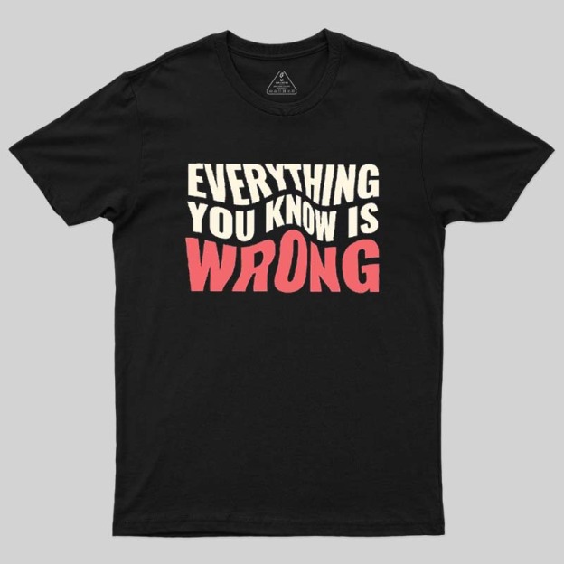 Everything You Know Is Wrong Geek T-Shirt