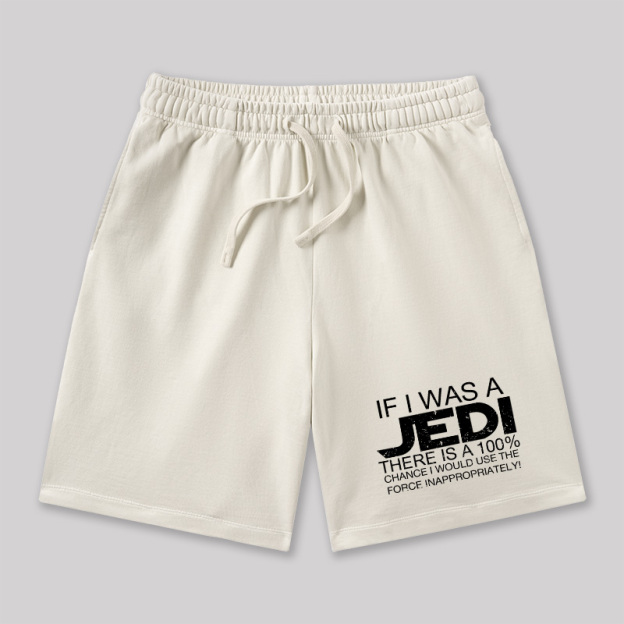 Use The Force Inappropriately Geeky Washed Shorts
