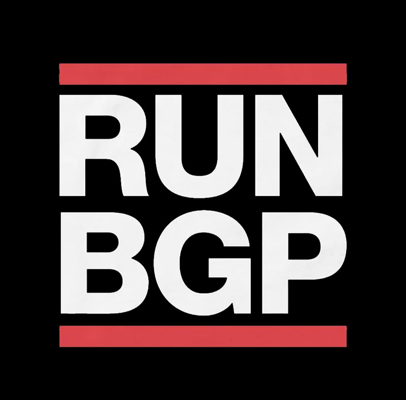 Run BGP Funny Network Engineer Geek T-Shirt