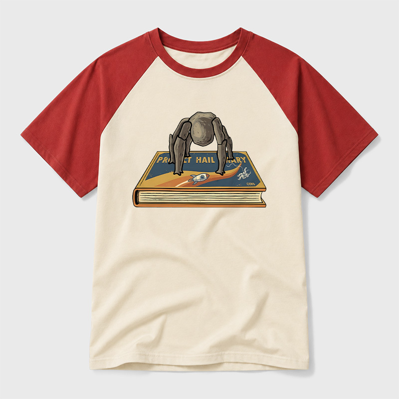 Funny Rocky Geek Retro Raglan T-Shirt