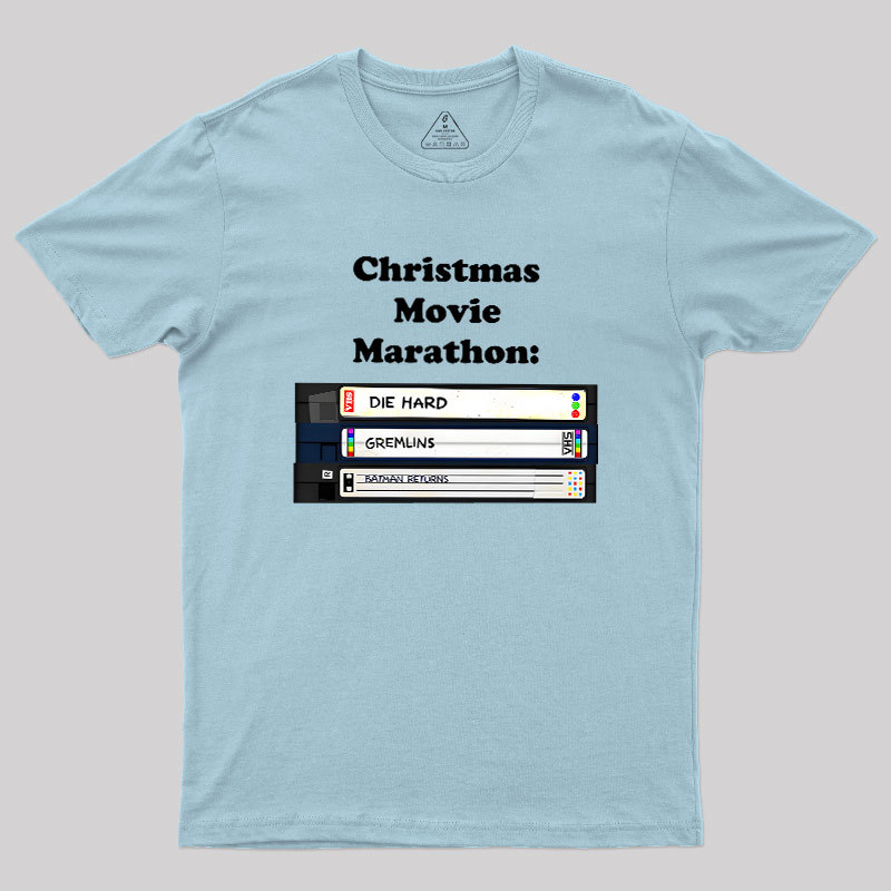 Christmas Movie Marathon Geek T-Shirt
