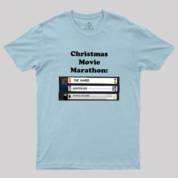 Christmas Movie Marathon Geek T-Shirt