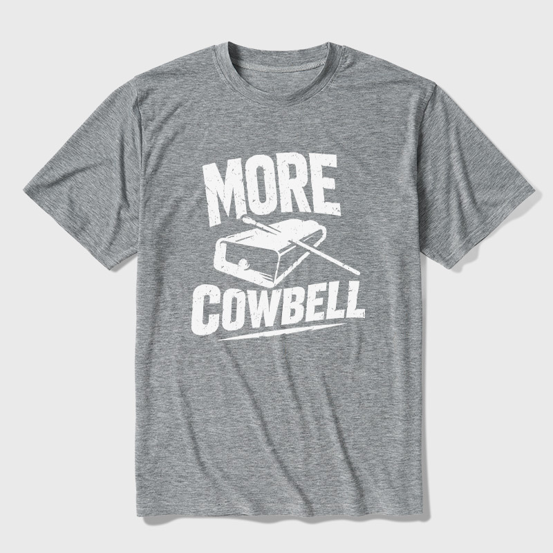 More Cowbell Ultra Soft Heather Tee