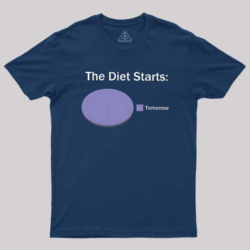 The Diet Starts Tomorrow Geek T-Shirt