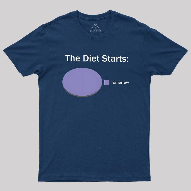 The Diet Starts Tomorrow Geek T-Shirt