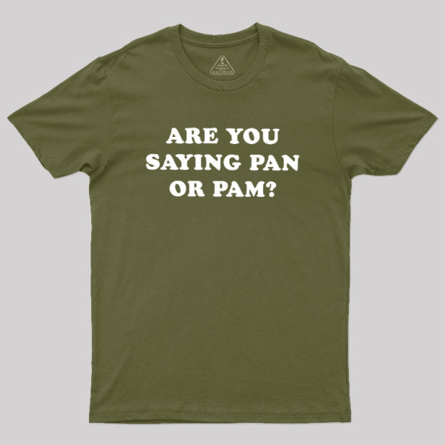 Are You Saying Pan Or Pam Geek T-Shirt