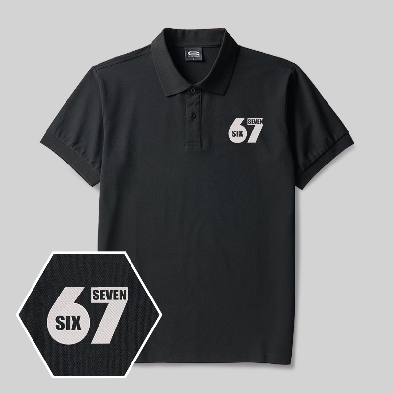 67 Geek Embroidered Polo Shirts