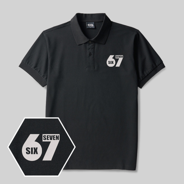 67 Geek Embroidered Polo Shirts