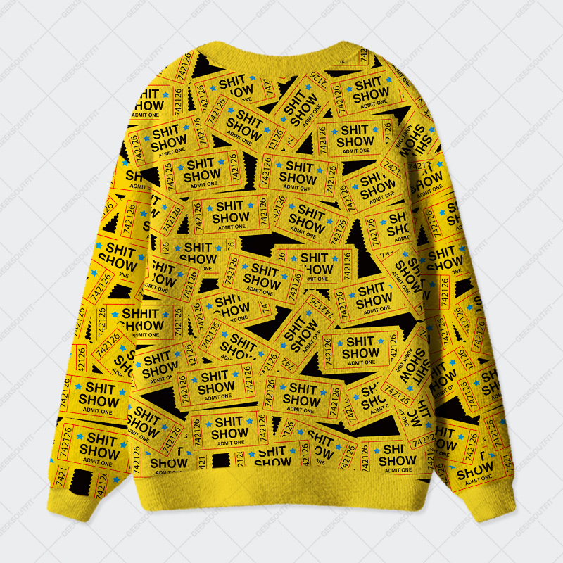 Ticket to Disaster Geek Ugly Cardigan Sweaters 