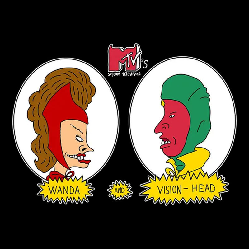 Wanda and visionhead Geek T-Shirt