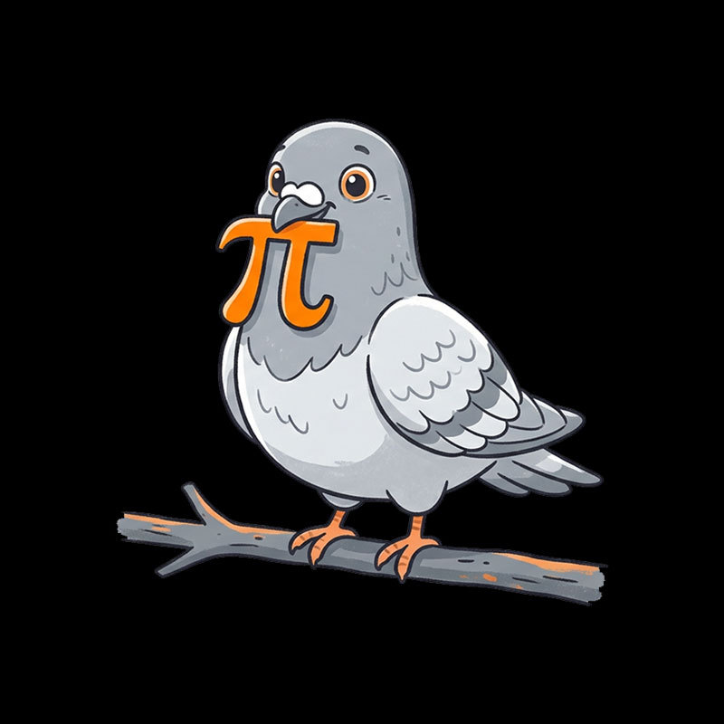 Pi Geon Geek T-Shirt