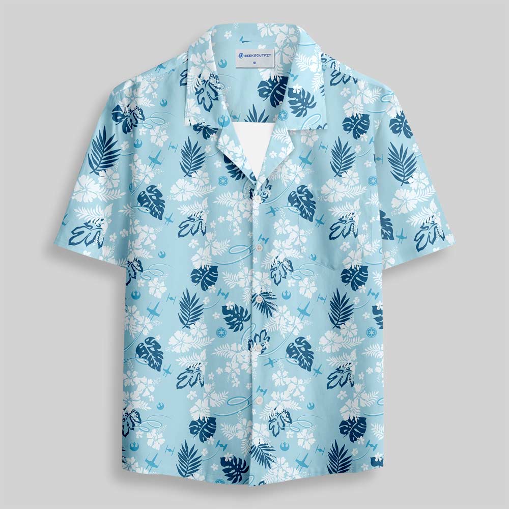 Galactic Island Signal Button Up Pocket Shirt