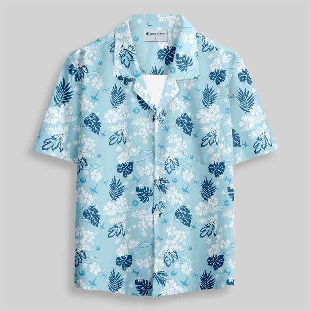 Galactic Island Signal Button Up Pocket Shirt