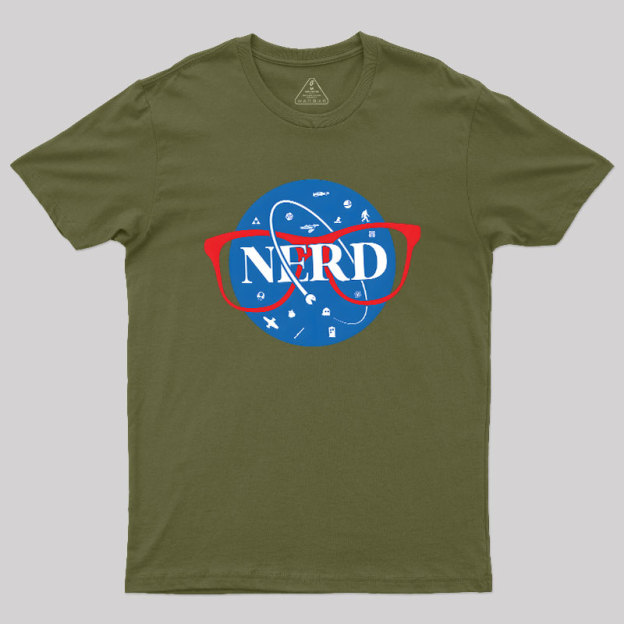 Nerdy Space Patch Geek T-Shirt