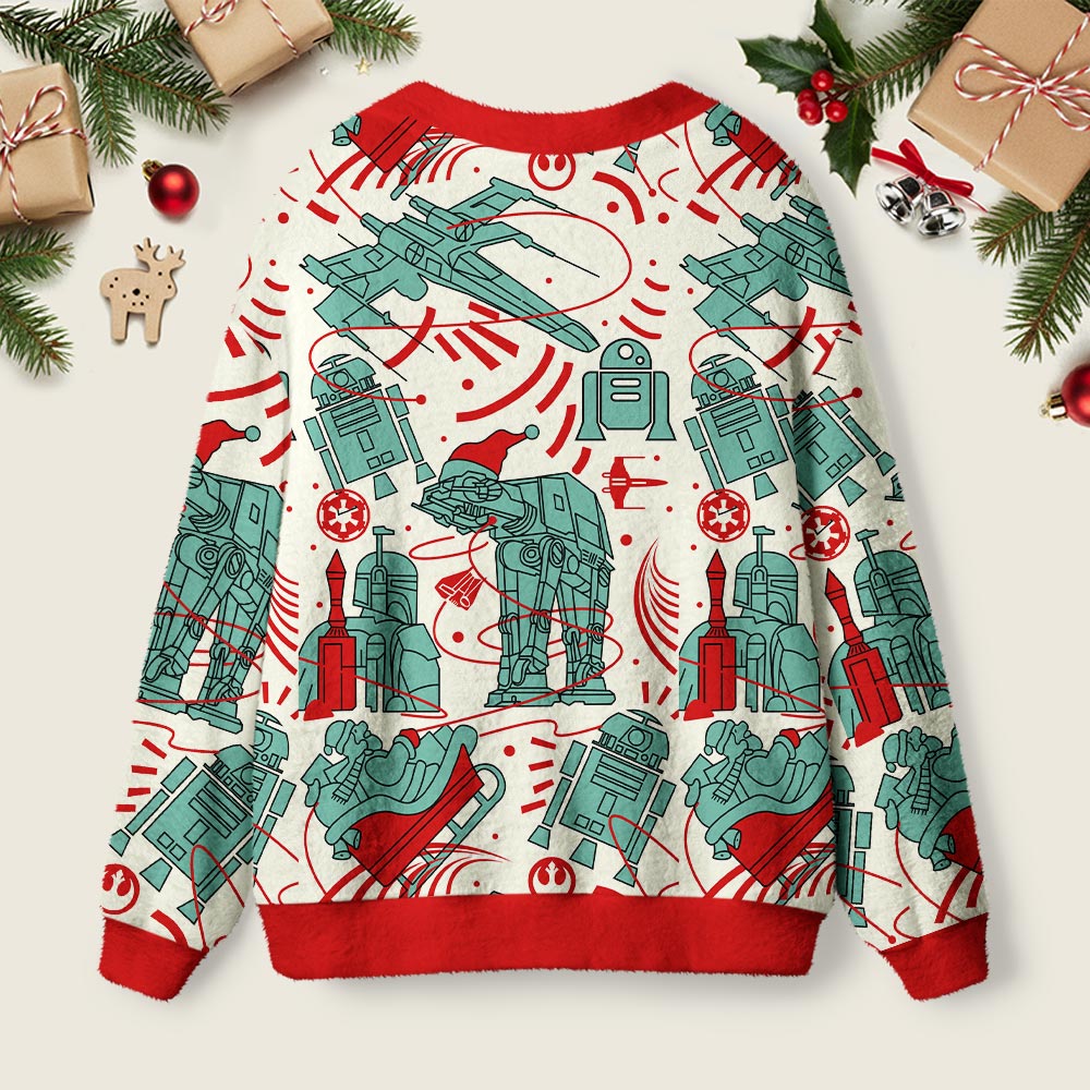 Christmas Scifi Wars AT-AT Geek Ugly Cardigan Sweaters