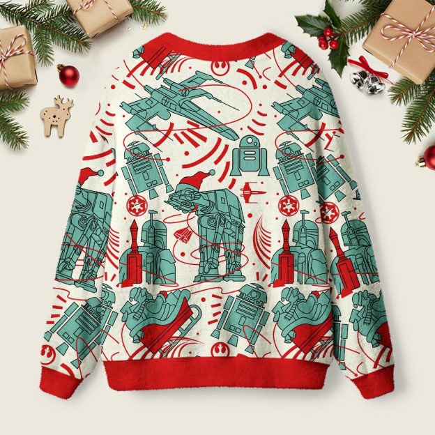 Christmas Scifi Wars AT-AT Geek Ugly Cardigan Sweaters