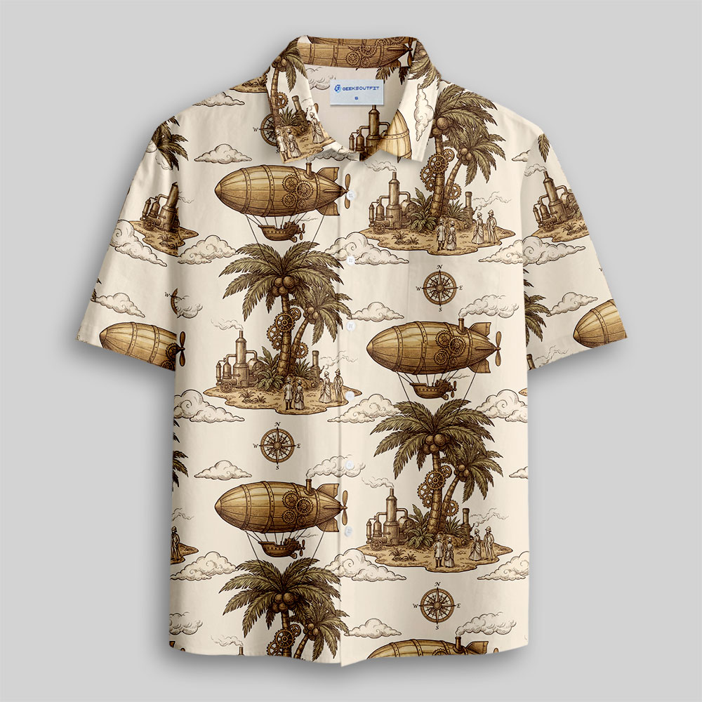 Steam Age Expedition Button Up Pocket Shirt