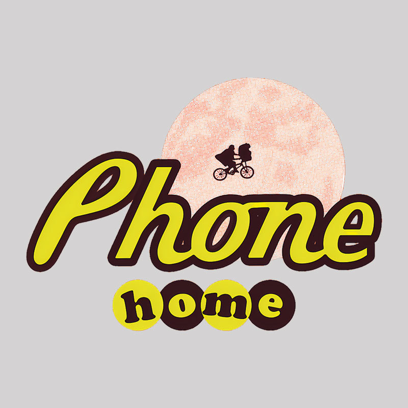 Phone Home Pieces Geek T-Shirt