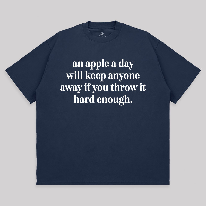 An Apple A Day Unisex Oversized T-shirt