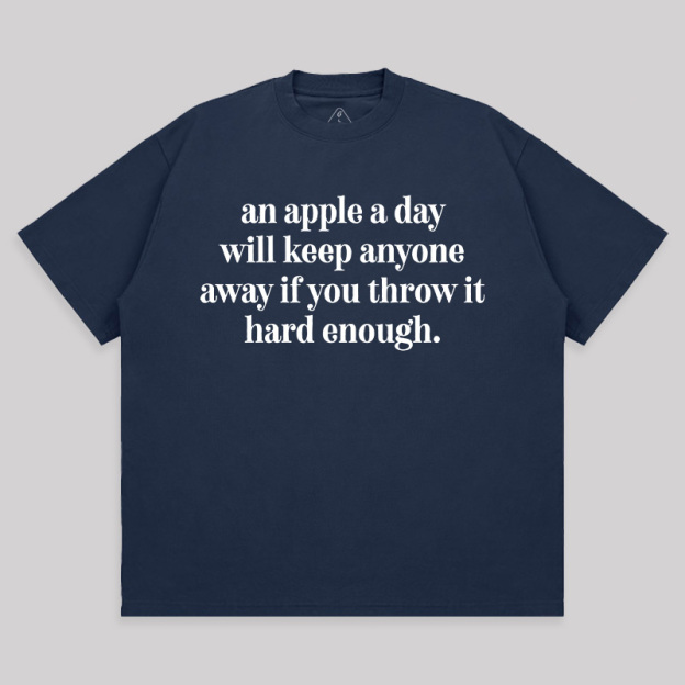 An Apple A Day Unisex Oversized T-shirt
