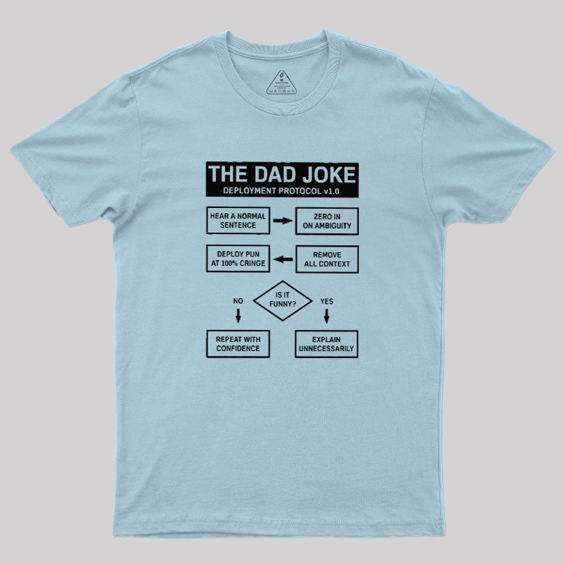 Dad Jokes Cringe Deployment Protocol Geek T-Shirt