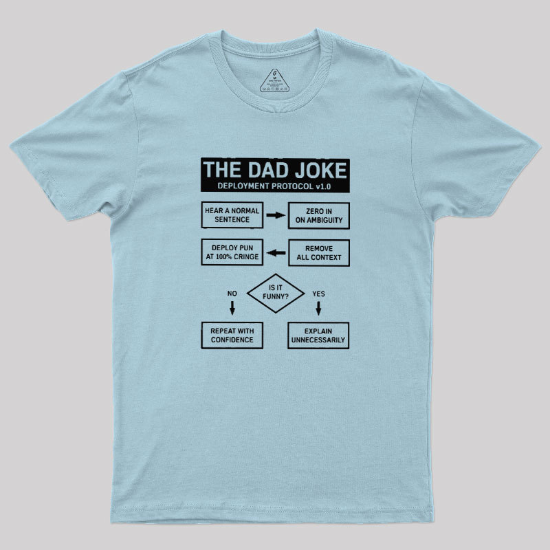 Dad Jokes Cringe Deployment Protocol Geek T-Shirt