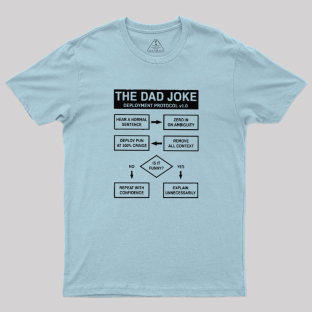 Dad Jokes Cringe Deployment Protocol Geek T-Shirt