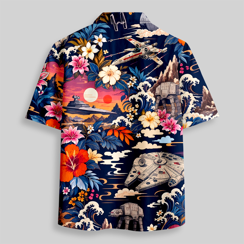 Tides Beyond the Stars Button Up Pocket Shirt