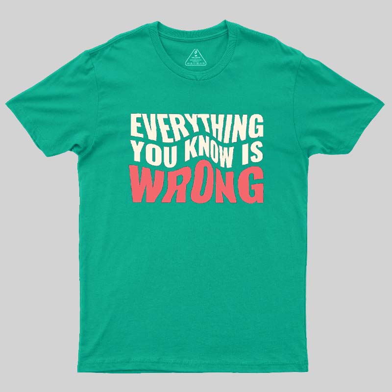 Everything You Know Is Wrong Geek T-Shirt