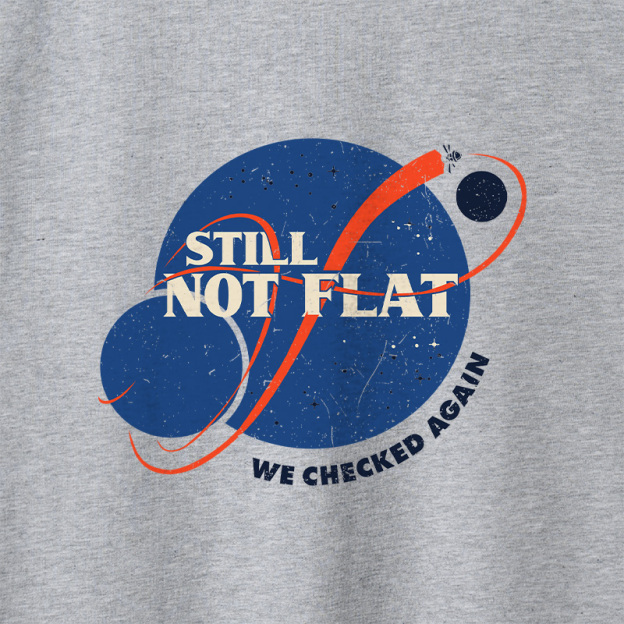 Still Not Flat Geek Retro Raglan T-Shirt Geek Retro Raglan Long-Sleeve Tee