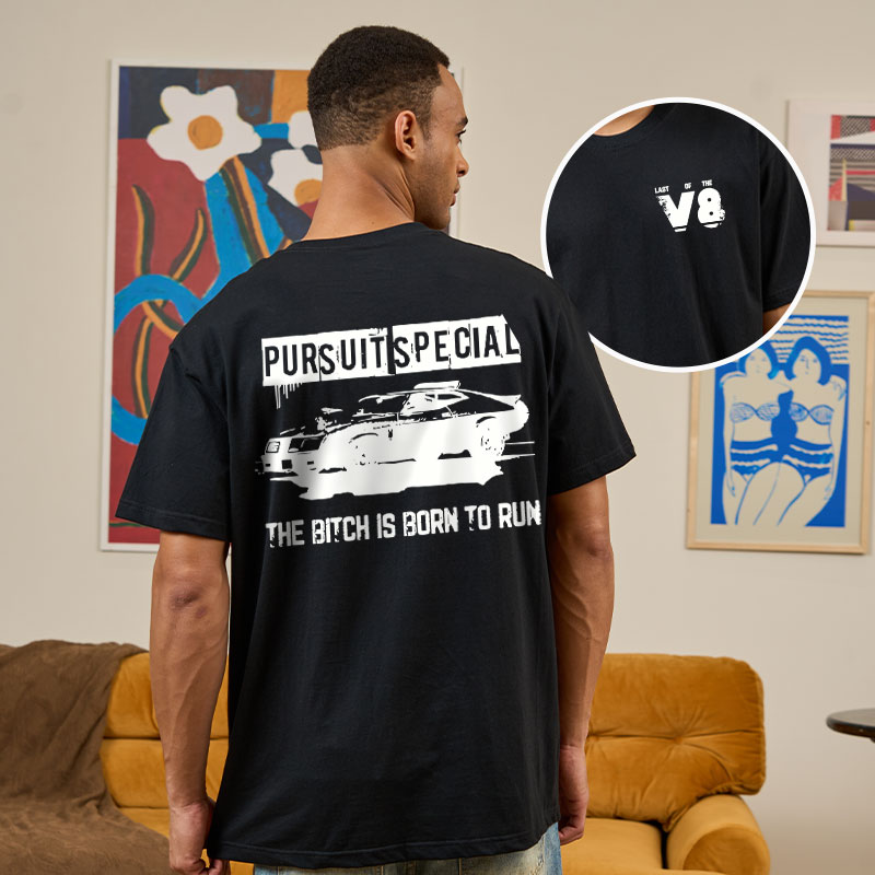 Road Warrior Front and Back Printed Geek T-Shirt