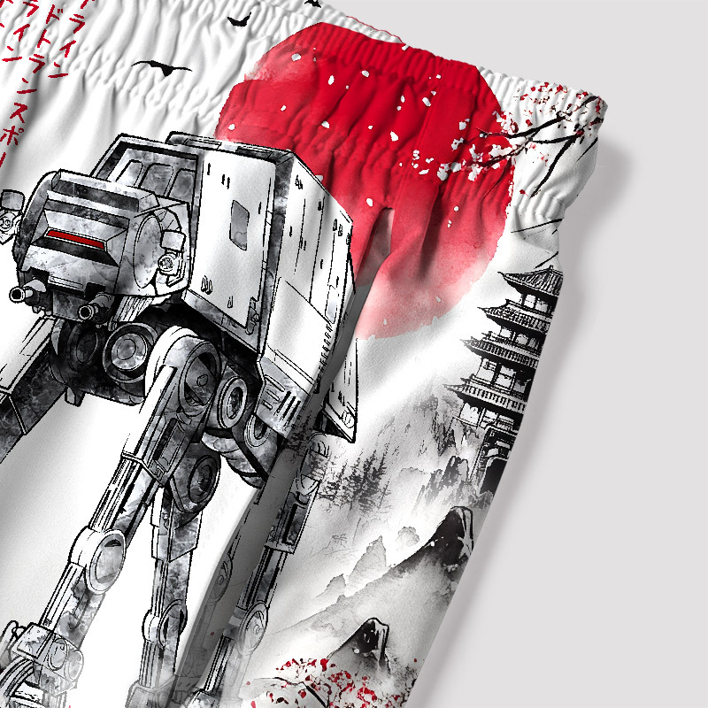 Ink Walker Geek Hawaiian Swim Trunks