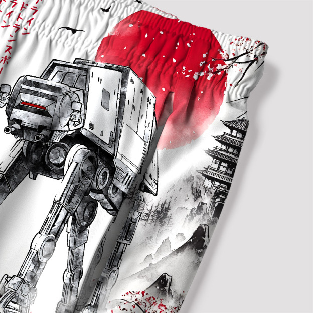 Ink Walker Geek Hawaiian Swim Trunks