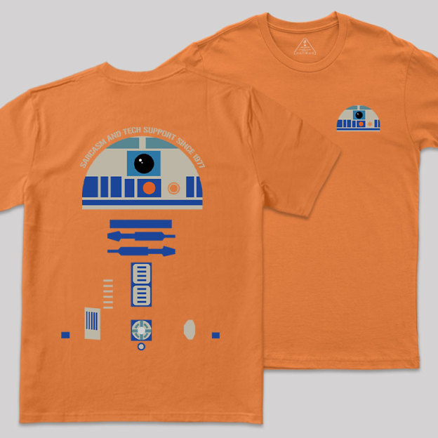 Galactic Tech Support Front and Back Printing Geek T-Shirt