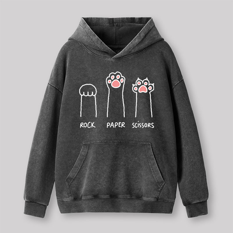 Cat Paw Washed Hoodie