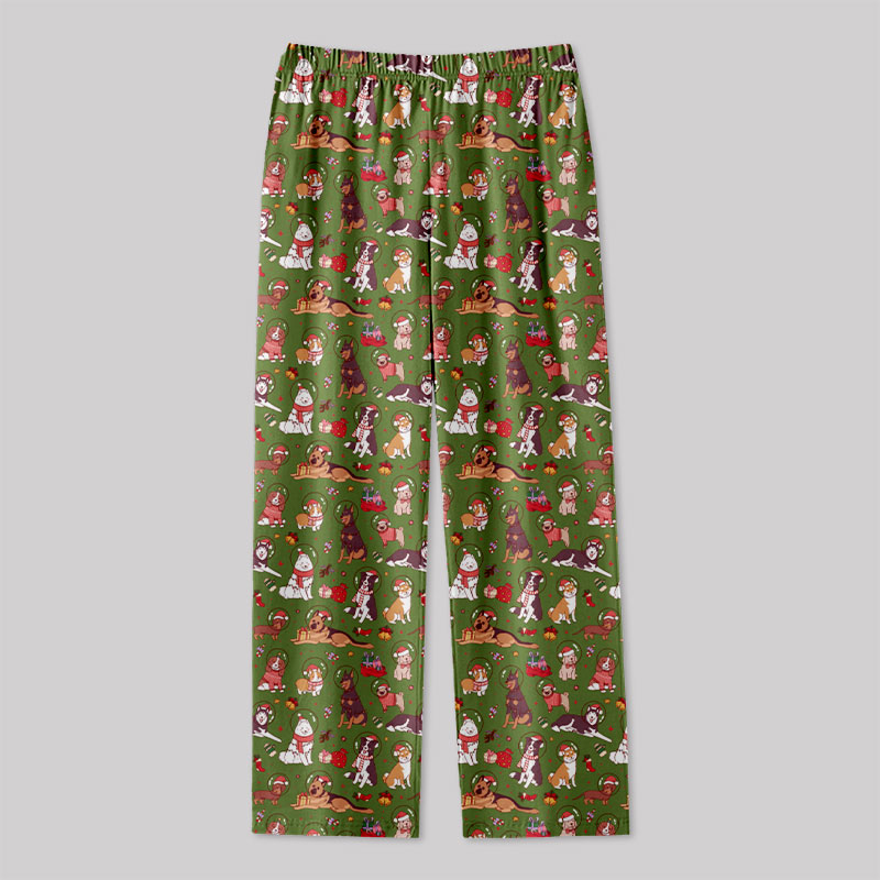 Astronaut Puppy Christmas Geek Loungewear Pants