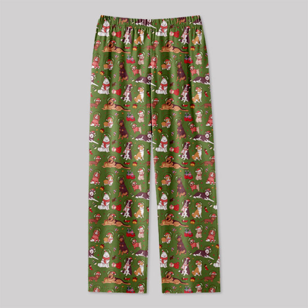 Astronaut Puppy Christmas Geek Loungewear Pants