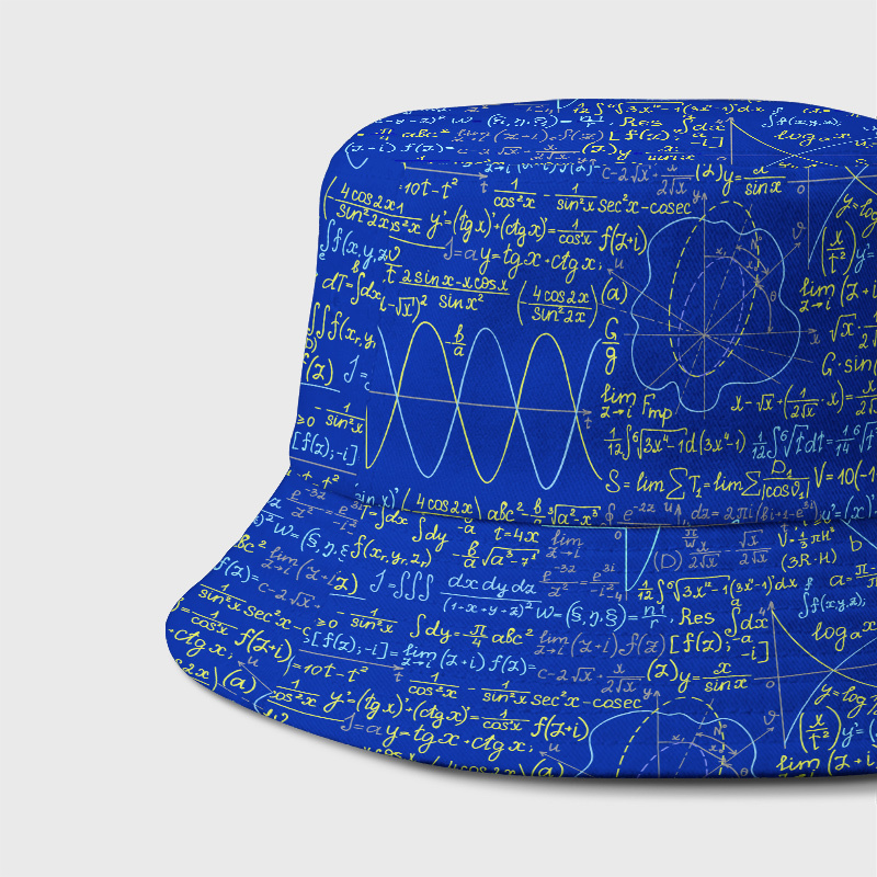 Math Function Curve Geek Bucket Hat
