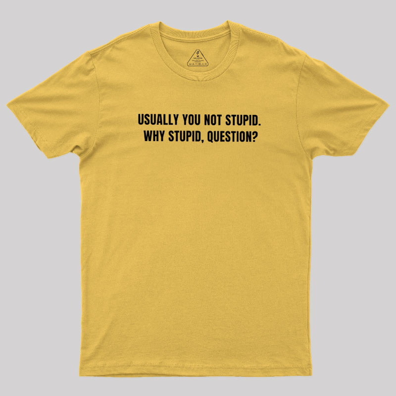 Why Stupid Geek T-Shirt
