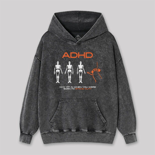 ADHD AWARENESS Washed Hoodie