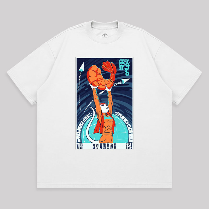 In Shrimp We Trust Unisex Oversized T-shirt