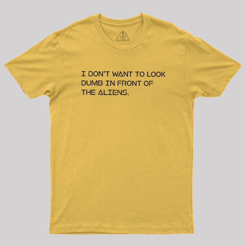 Alien Etiquette Geek T-Shirt