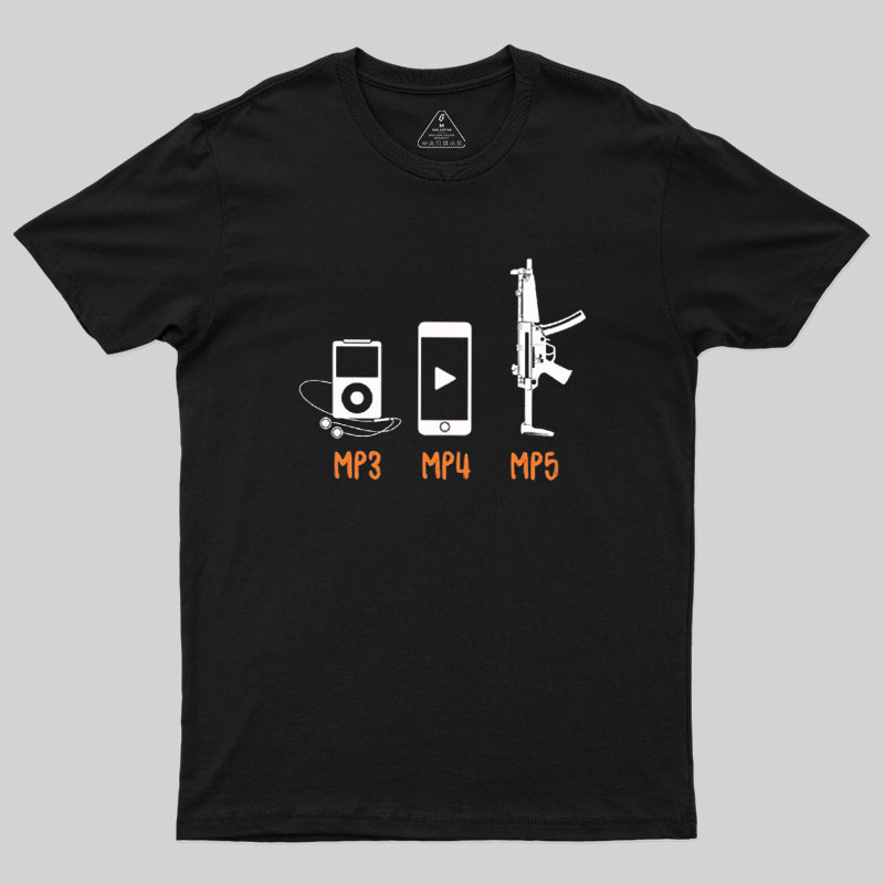 MP3 MP4 MP5 Geek T-Shirt