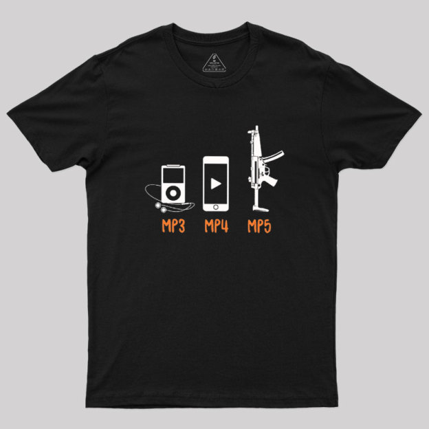 MP3 MP4 MP5 Geek T-Shirt